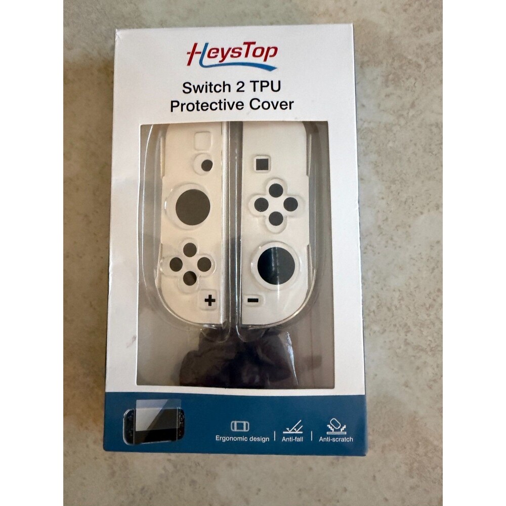HeysTop TPU Protective Cover for Nintendo Switch Joy-Con White Case NIB